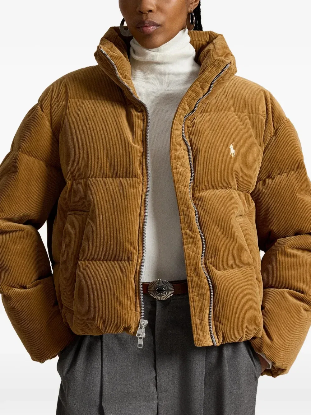 Стеганая вельветовая куртка Polo Ralph Lauren, коричневый — фото 4