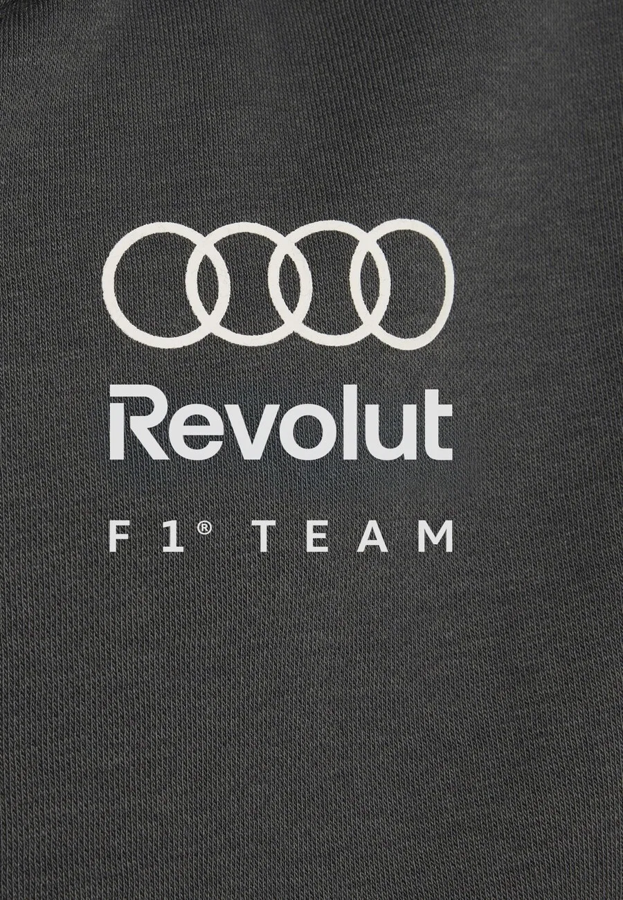 Спортивная толстовка на молнии ADIDAS PERFORMANCE 'Audi Formula One Team DNA' черного цвета — фото 4
