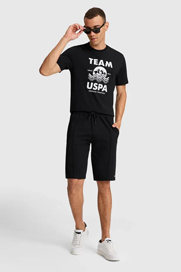 Мужские шорты с поясом U.S. Polo Assn., Black