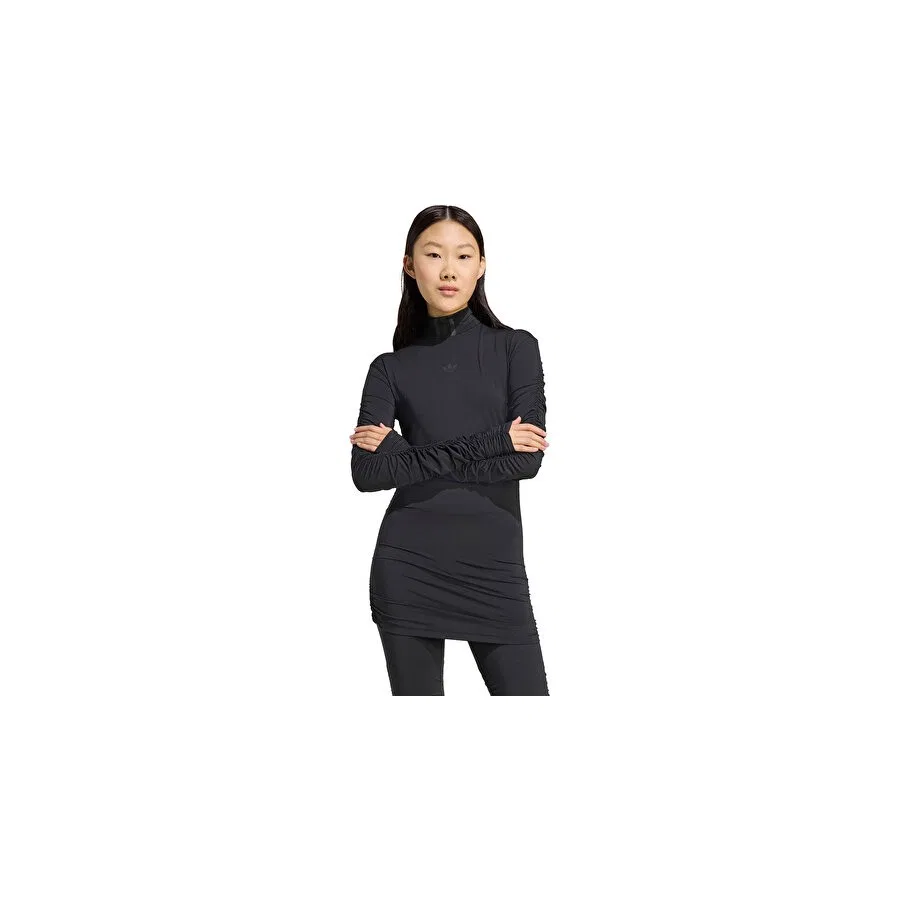 Женская футболка с защипами adidas Ruched Ls Top, Черный