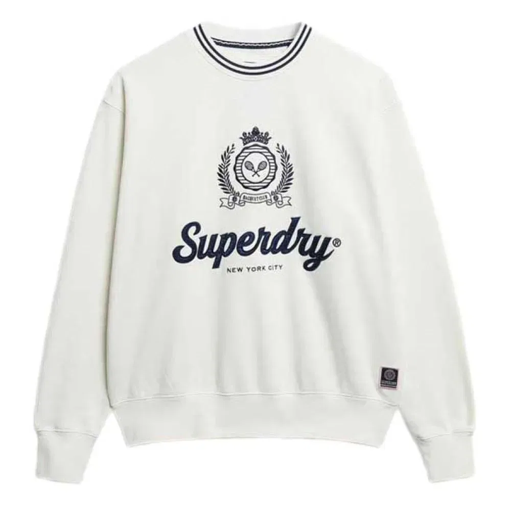 Свитшот свободного кроя Superdry Country Club, белый