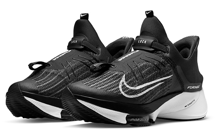Кроссовки Nike Air Zoom Tempo Next% FlyEase, черный/белый — фото 2