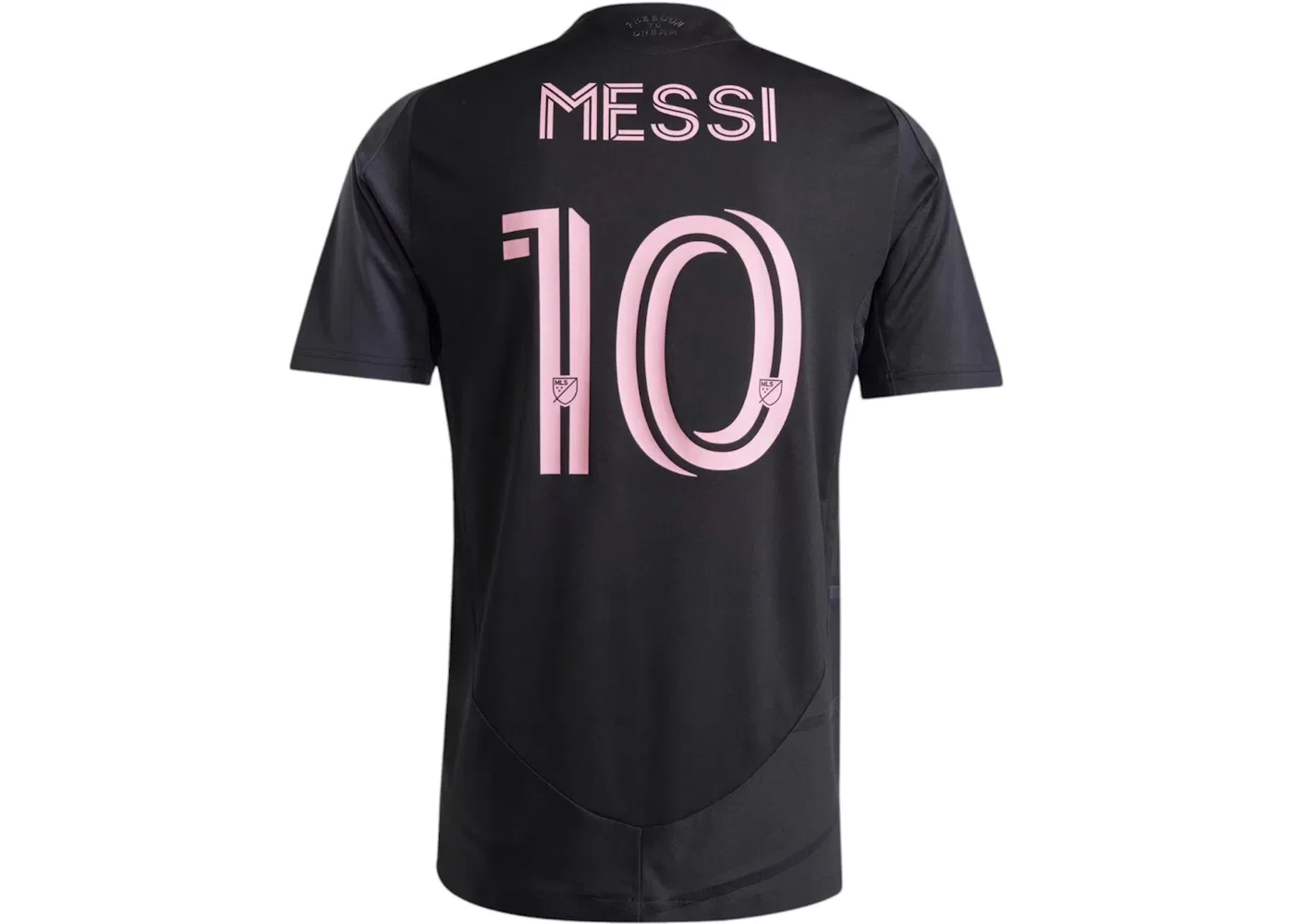 Мужская футбольная джерси с принтом Inter Miami CF Messi Away Authentic Jersey Adidas, Black — фото 2
