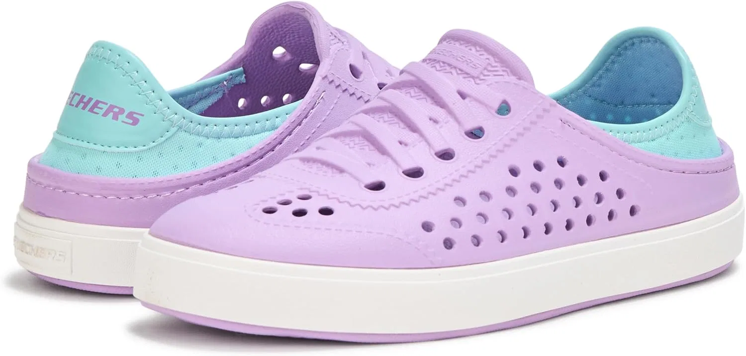 Детские кроссовки для девочек Breezy Steps Foamies Skechers, Lavender/Aqua — фото 3