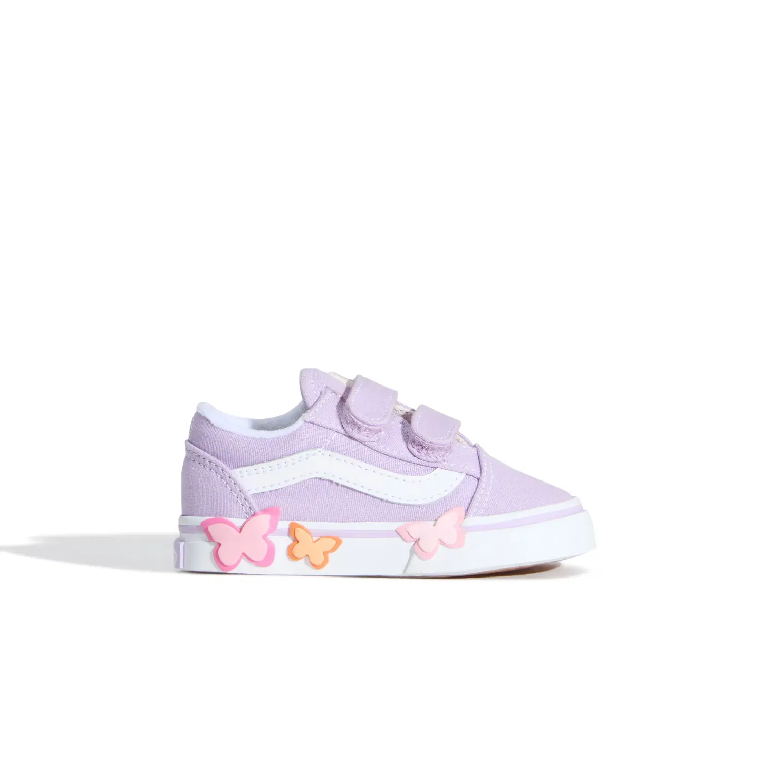 Детские кроссовки для мальчиков с липучками Old Skool V Butterfly Vans, Lila