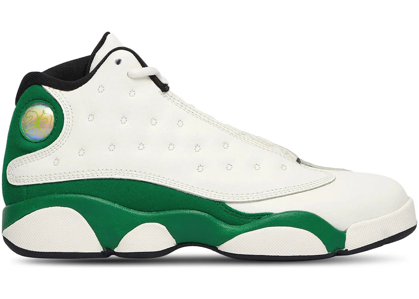 Детские кроссовки Lifestyle с закрытым носком Jordan 13 Retro Jordan, Sail/Black-Pine Green