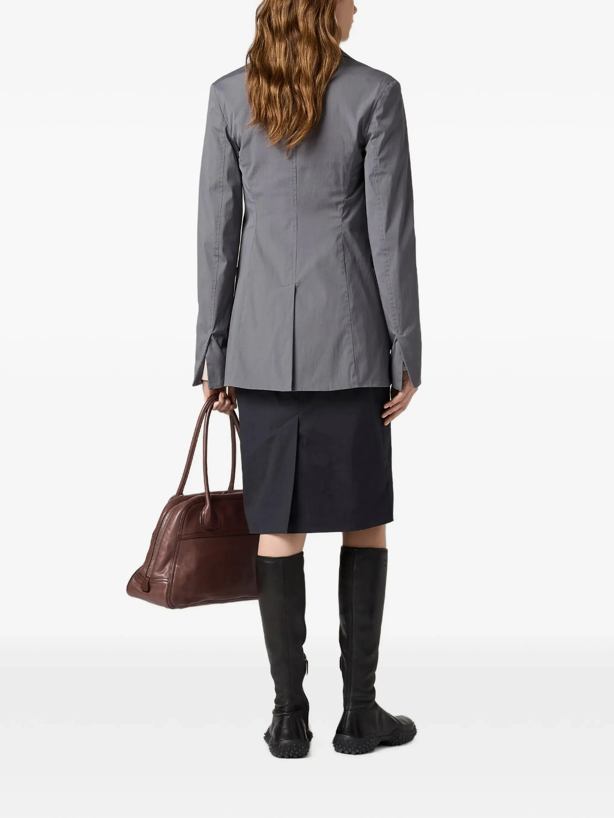 Юбка Miu Miu Stretch Poplin, черный — фото 2