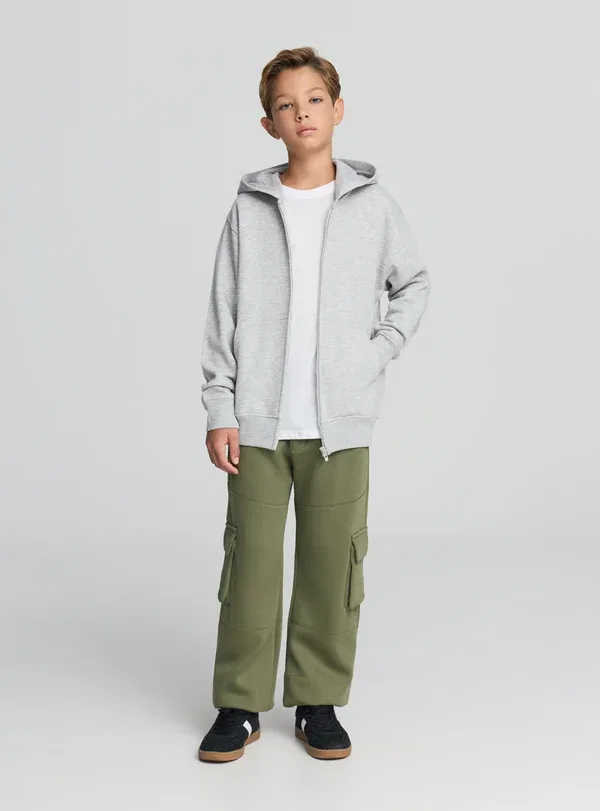 Брюки хлопковые Tracksuit bottoms Terranova, Verde Militare, зеленый