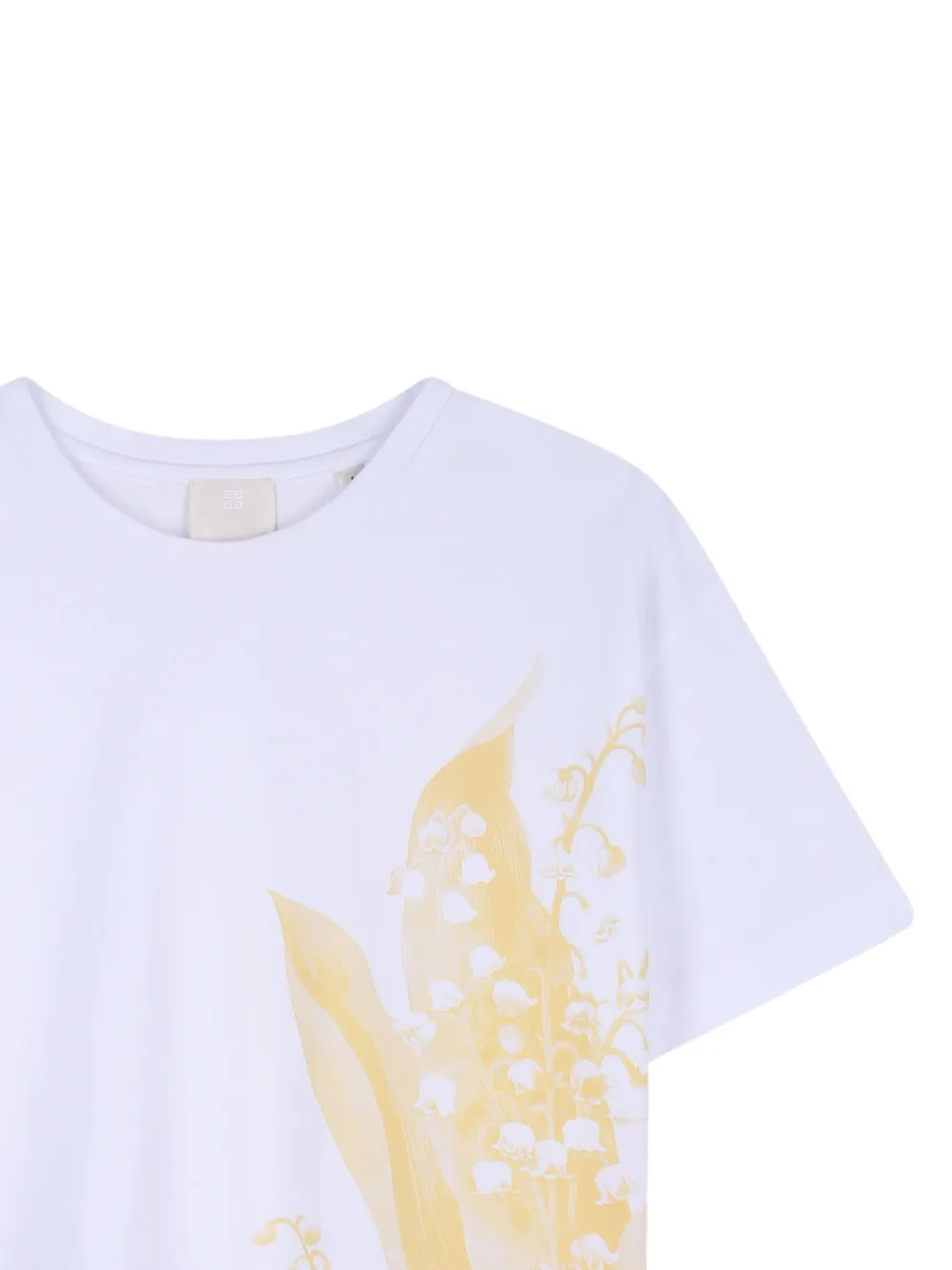 Футболка с цветочным принтом Givenchy Kids, белый — фото 3