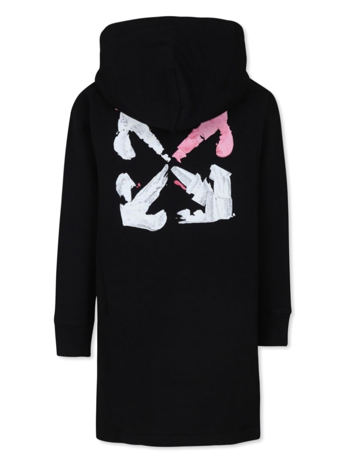 

Off-White Kids платье с капюшоном, черный