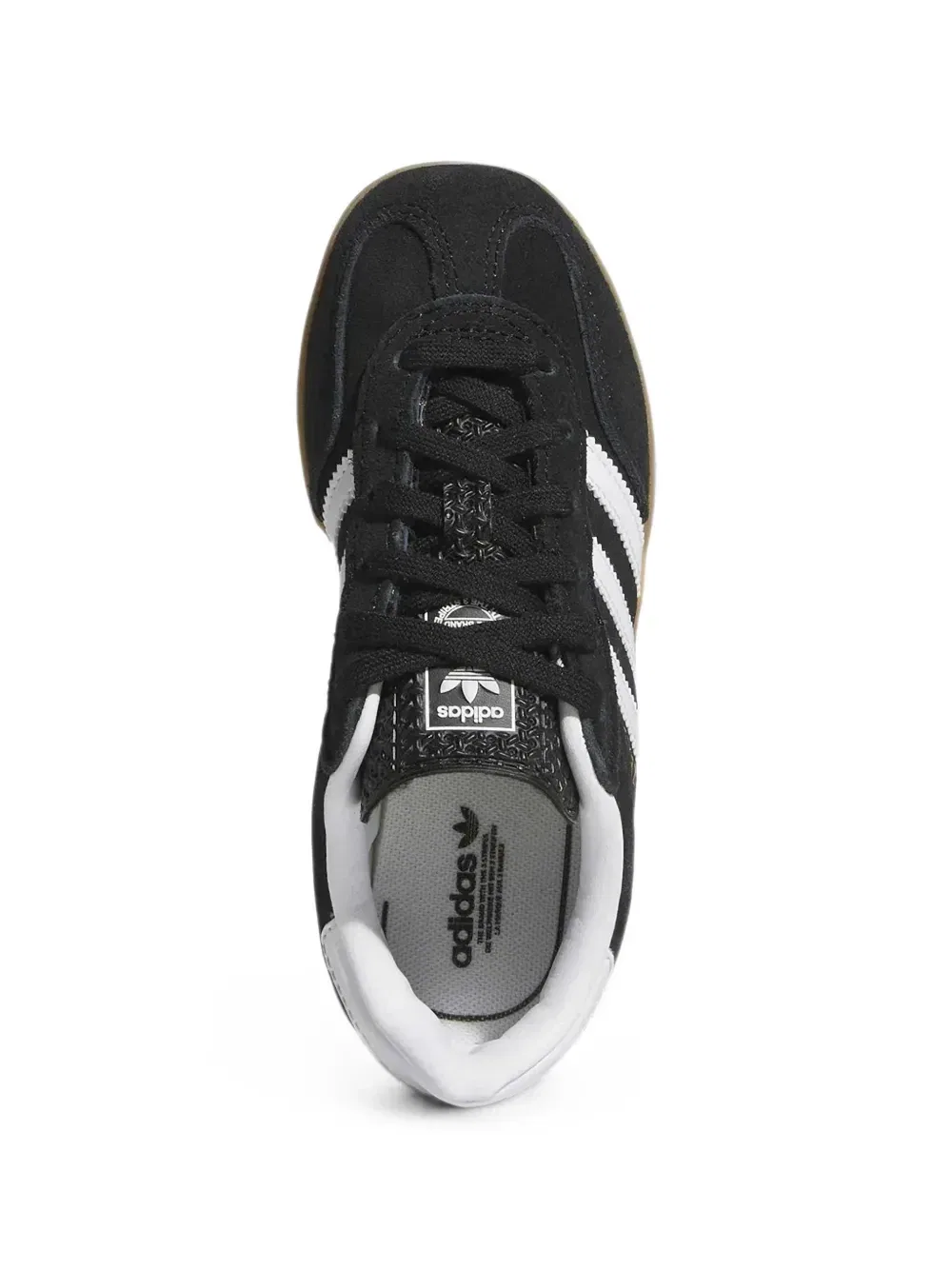 Кроссовки Gazelle Indoor с принтом-логотипом Adidas Kids, черный — фото 4