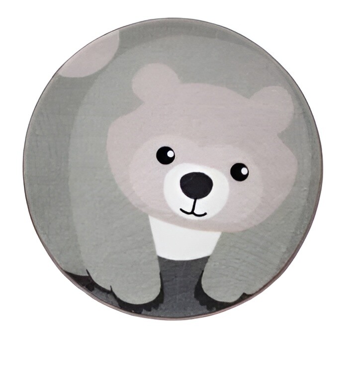 

Детский коврик Sobel Candy Round Digital Print Shockproof With Non-slip, 80×80 см, серый