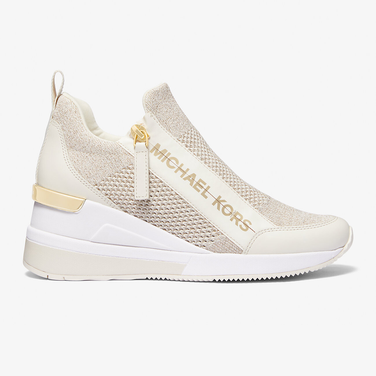 

Кроссовки MICHAEL Michael Kors Willis Metallic Stretch Knit, шампань