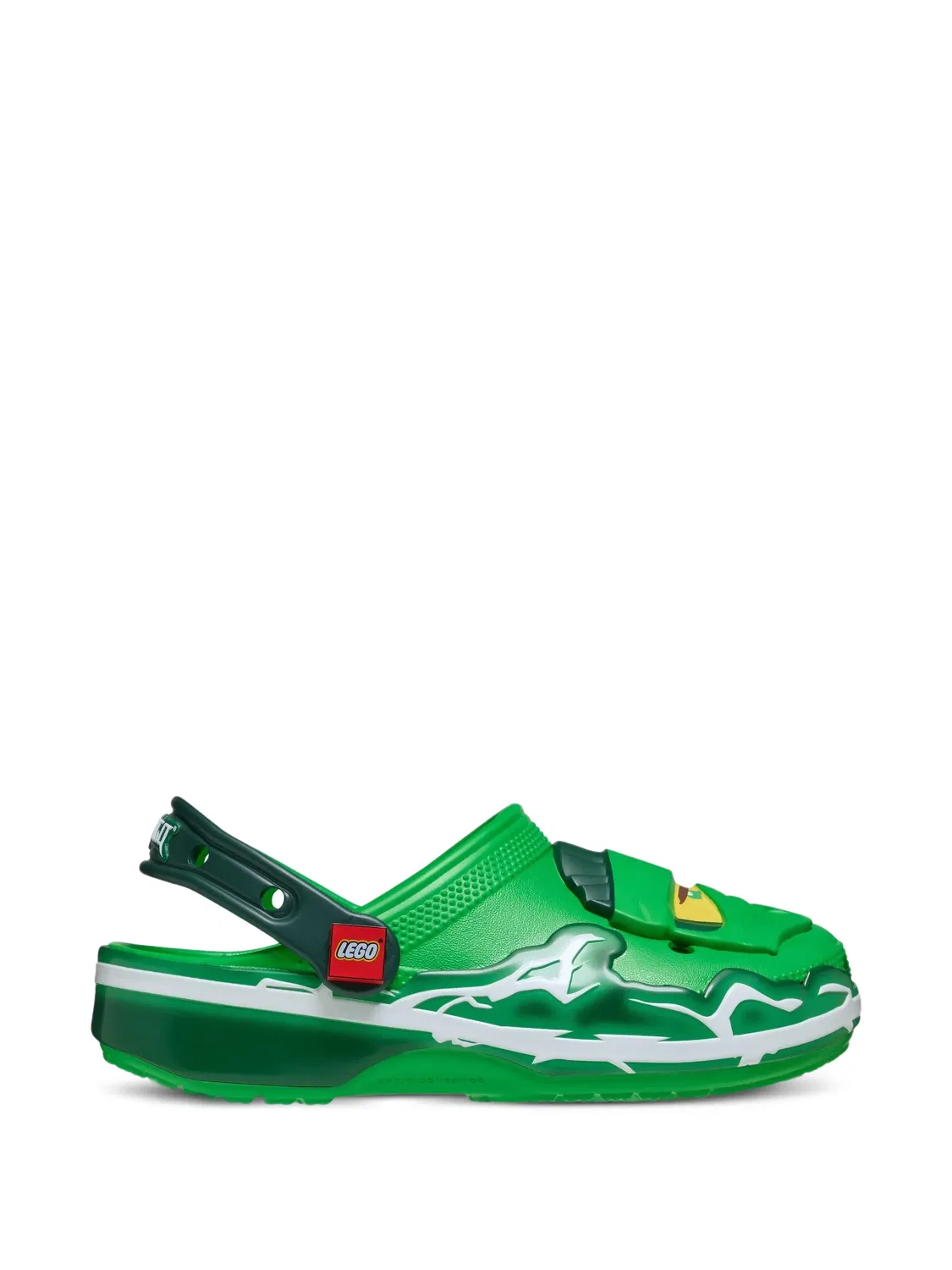 Сабо Lego Ninjago зеленые Crocs, зеленый