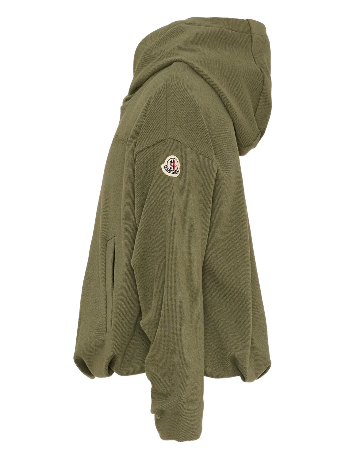 Вышивка на худи Moncler, зеленый — фото 2