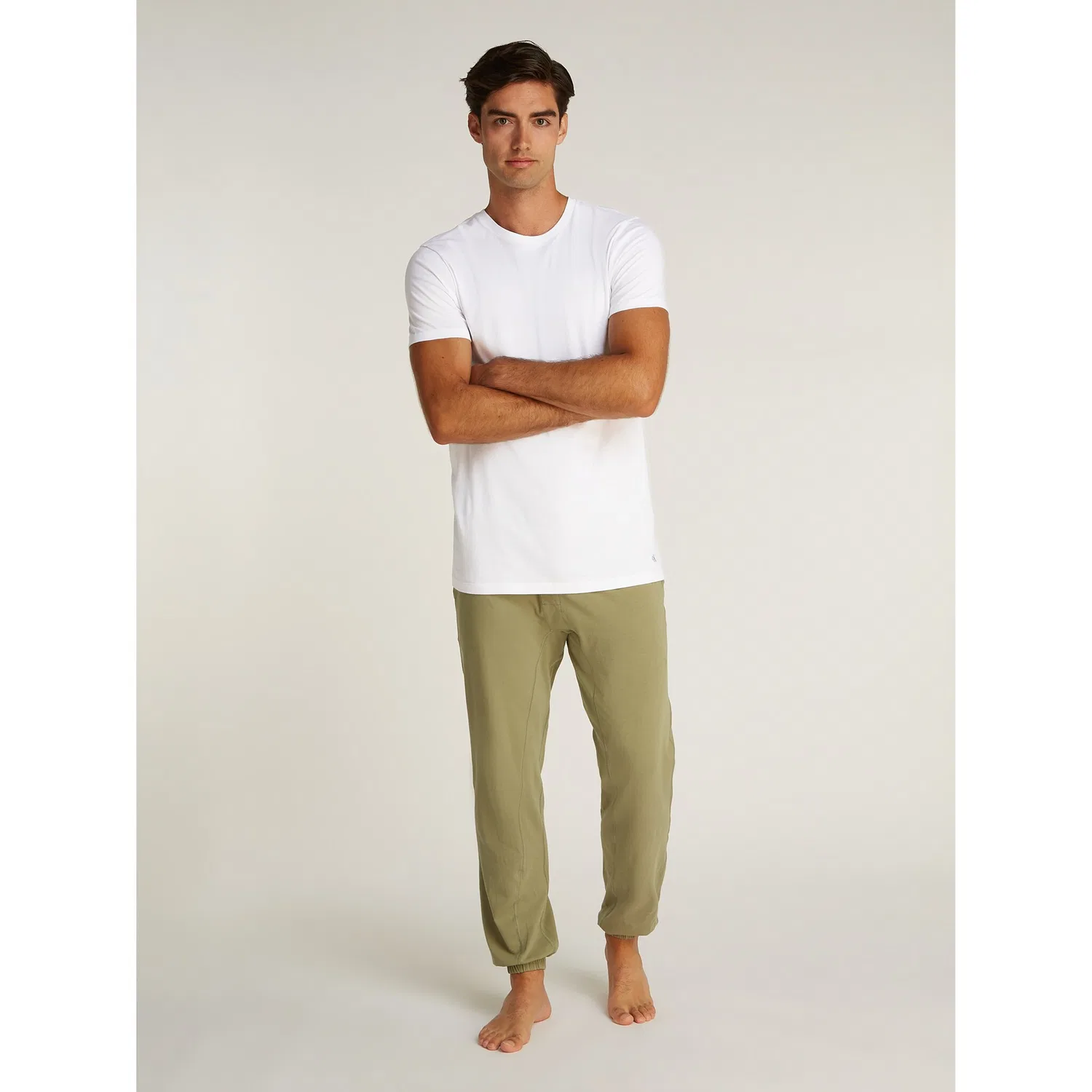 Детские хлопковые футболки с круглым вырезом Calvin Klein Underwear, White/Grey/Glacier — фото 4