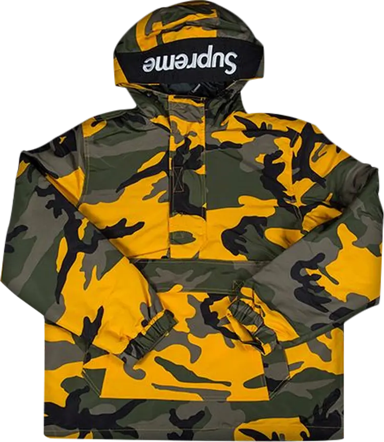

Пуловер Supreme Hooded Logo Half Zip Pullover 'Yellow', желтый