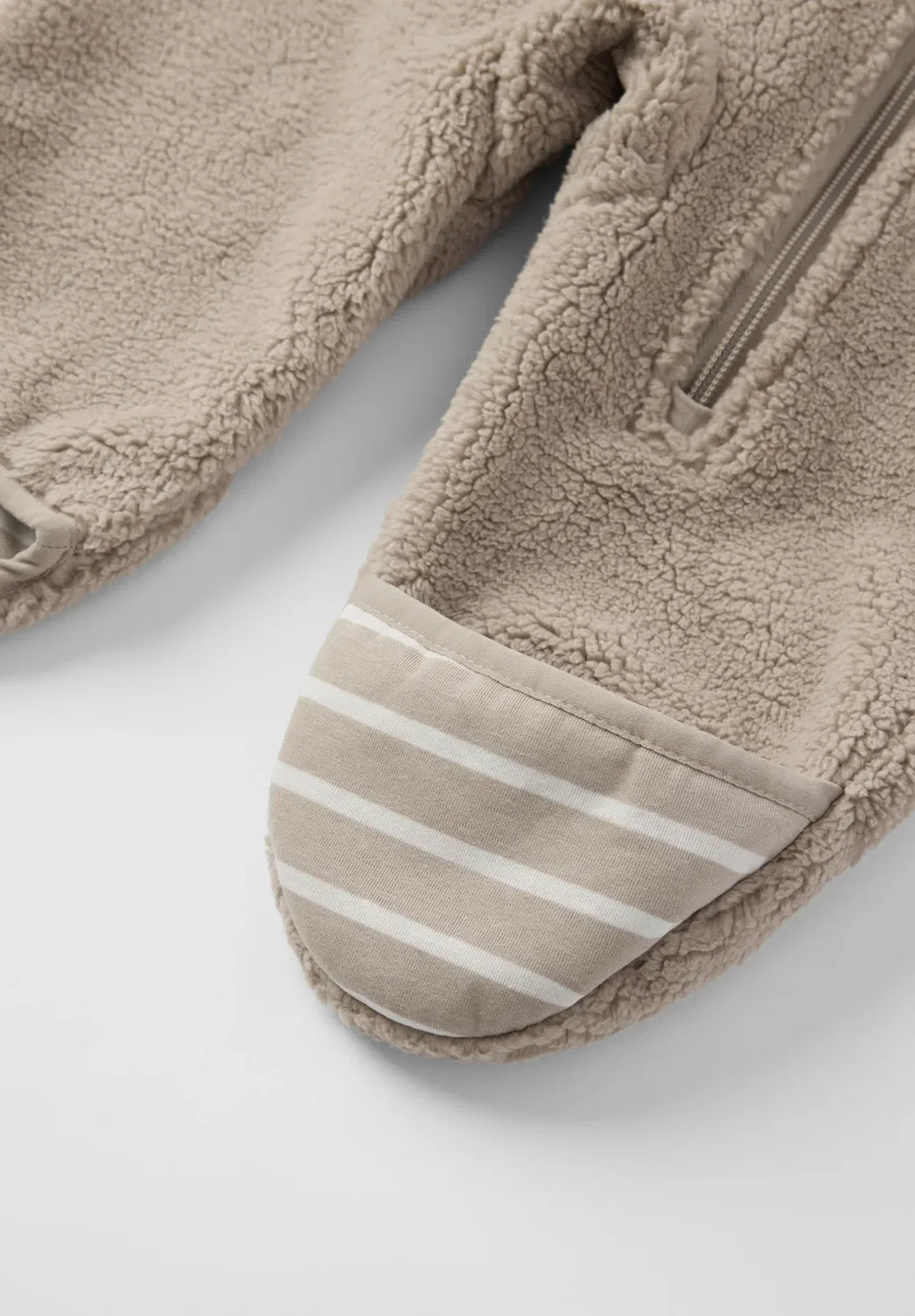 Ветрозащитный флисовый комбинезон унисекс Polarn O. Pyret, Simply Taupe — фото 3