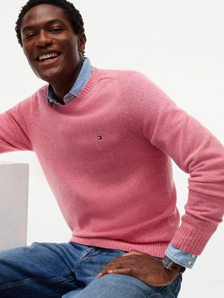 Свитер TOMMY HILFIGER розового цвета — фото 4