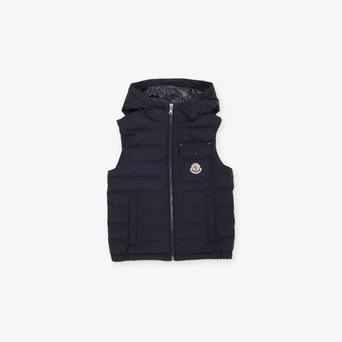Пуховый жилет Wystan 4-14 лет Moncler, темно-синий