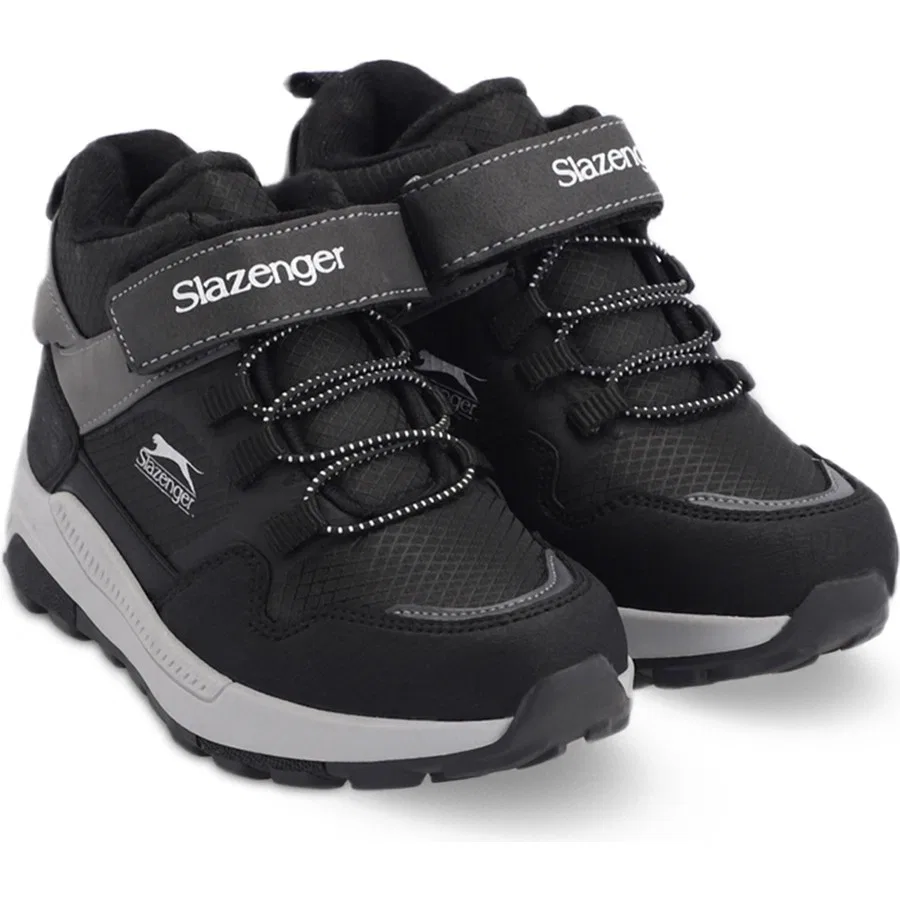 Детские ботинки на липучках Slazenger KENZIE IN, Черно-белый — фото 2