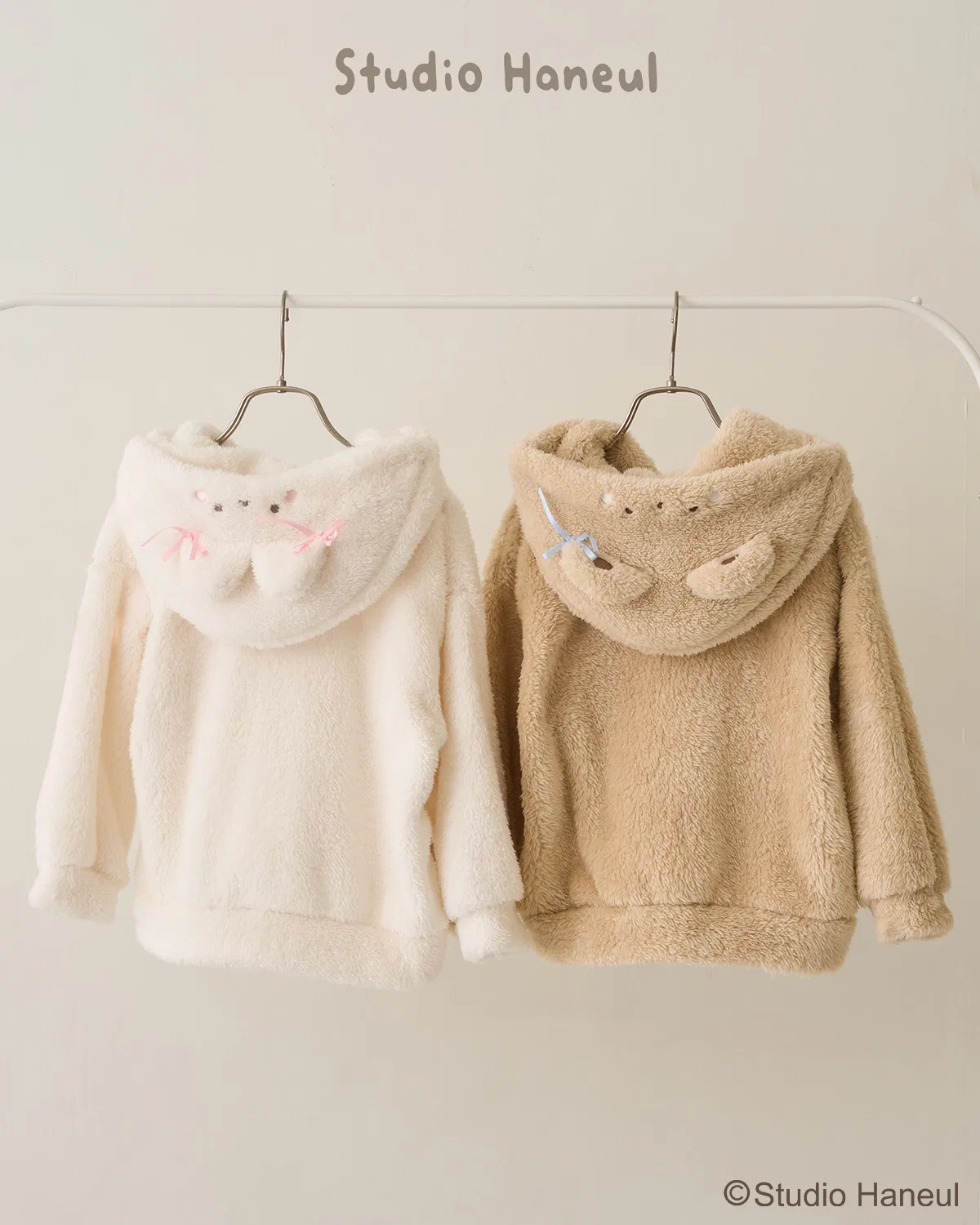 Детская кофта из флиса с принтом, на молнии, модель Pam & Tart Lycee mine, Off White — фото 2
