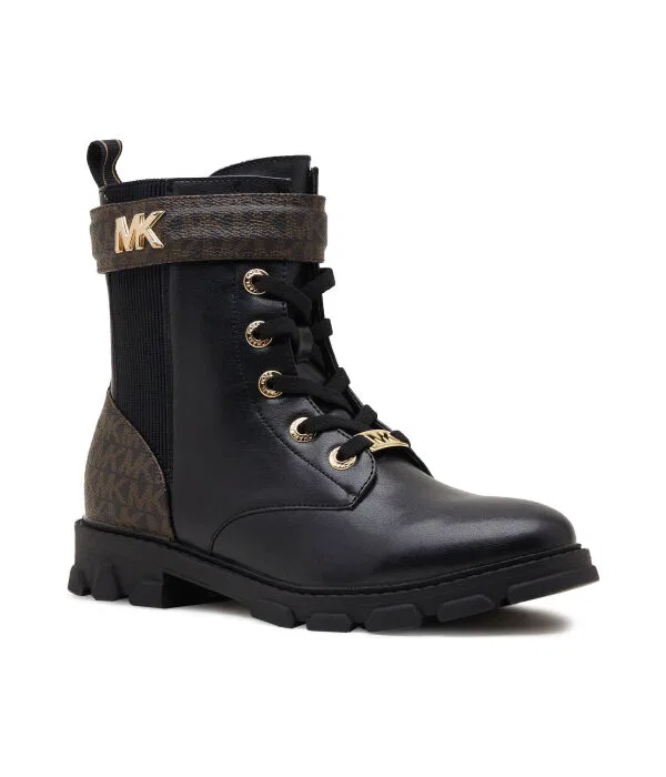 Детские ботинки для девочек из искусственной кожи Stivalletti Michael Kors Kids, черный