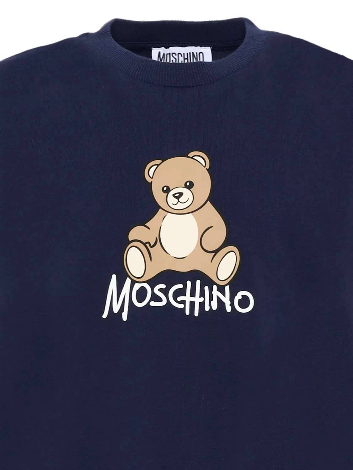 Футболка Teddy Bear с логотипом Moschino Kids, синий — фото 3