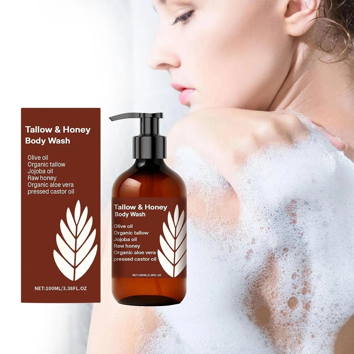 Гель для душа Tallow and Honey Body Wash, 100 мл, RadiantRe — фото 2