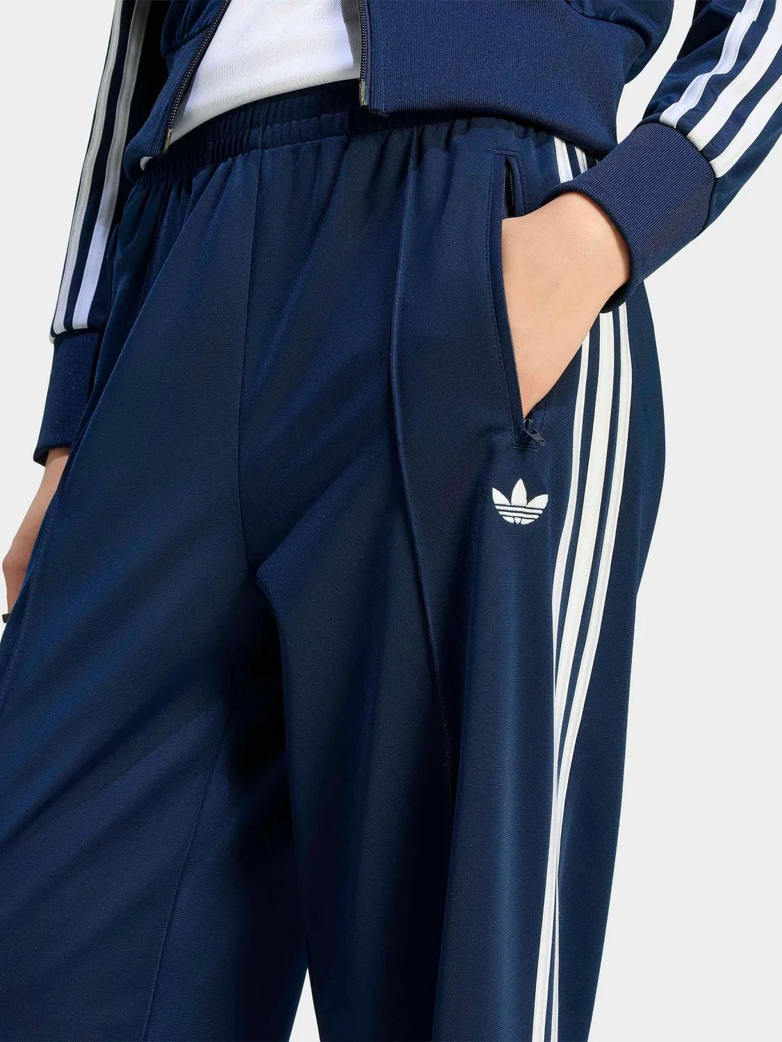 Штаны свободного кроя Firebird, adidas Originals, сине-белые — фото 3