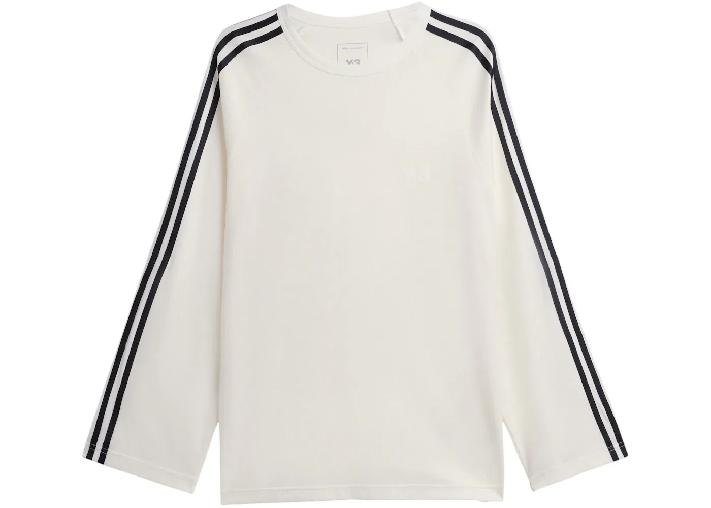 Мужская футболка с длинным рукавом Y-3 3 Stripe Top Adidas, Core White