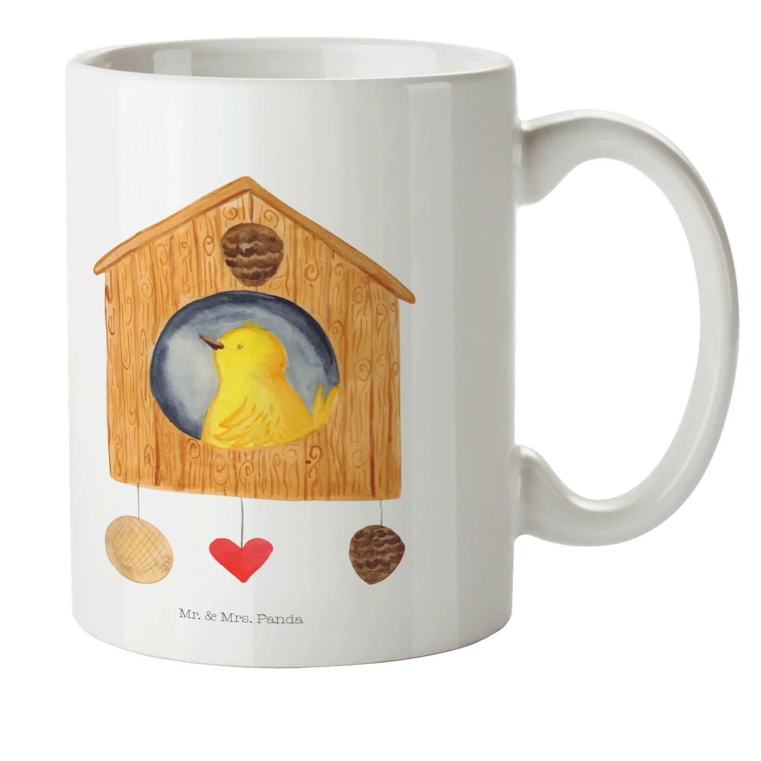 Детская кружка с принтом Vogel Haus Mr. & Mrs. Panda, белый