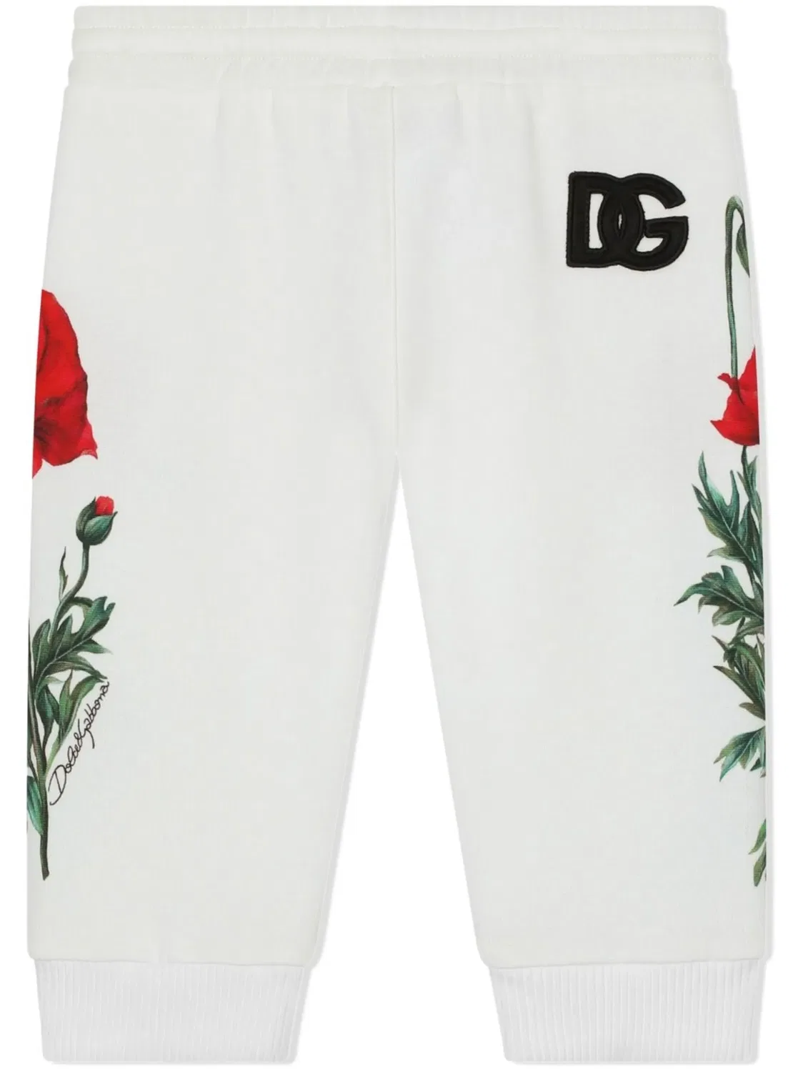 Штаны с Цветочным Принтом Dolce & Gabbana, белый — фото 3