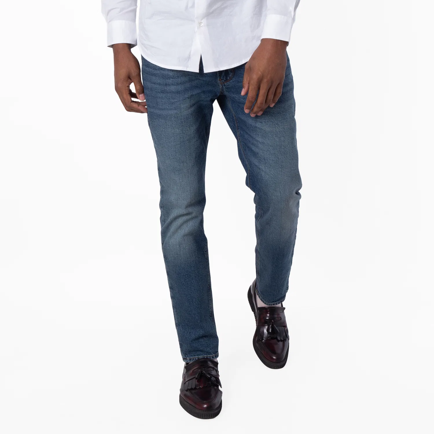Джинсы скинни-фит J06 Slim Fit Denim Jeans Emporio Armani, Medium Blue Denim