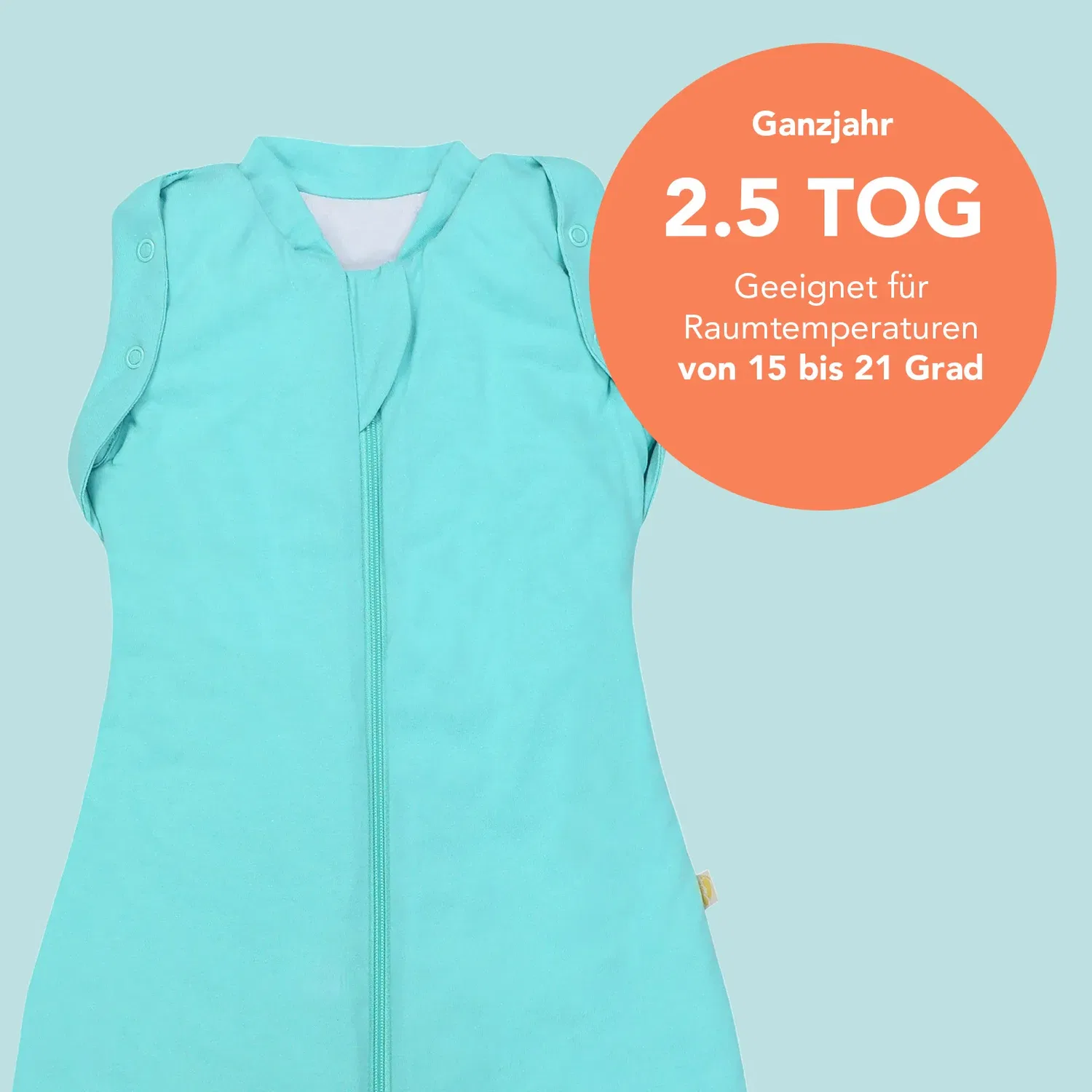 Спальный мешок 2.5 TOG Schlummersack, бирюзовый — фото 4