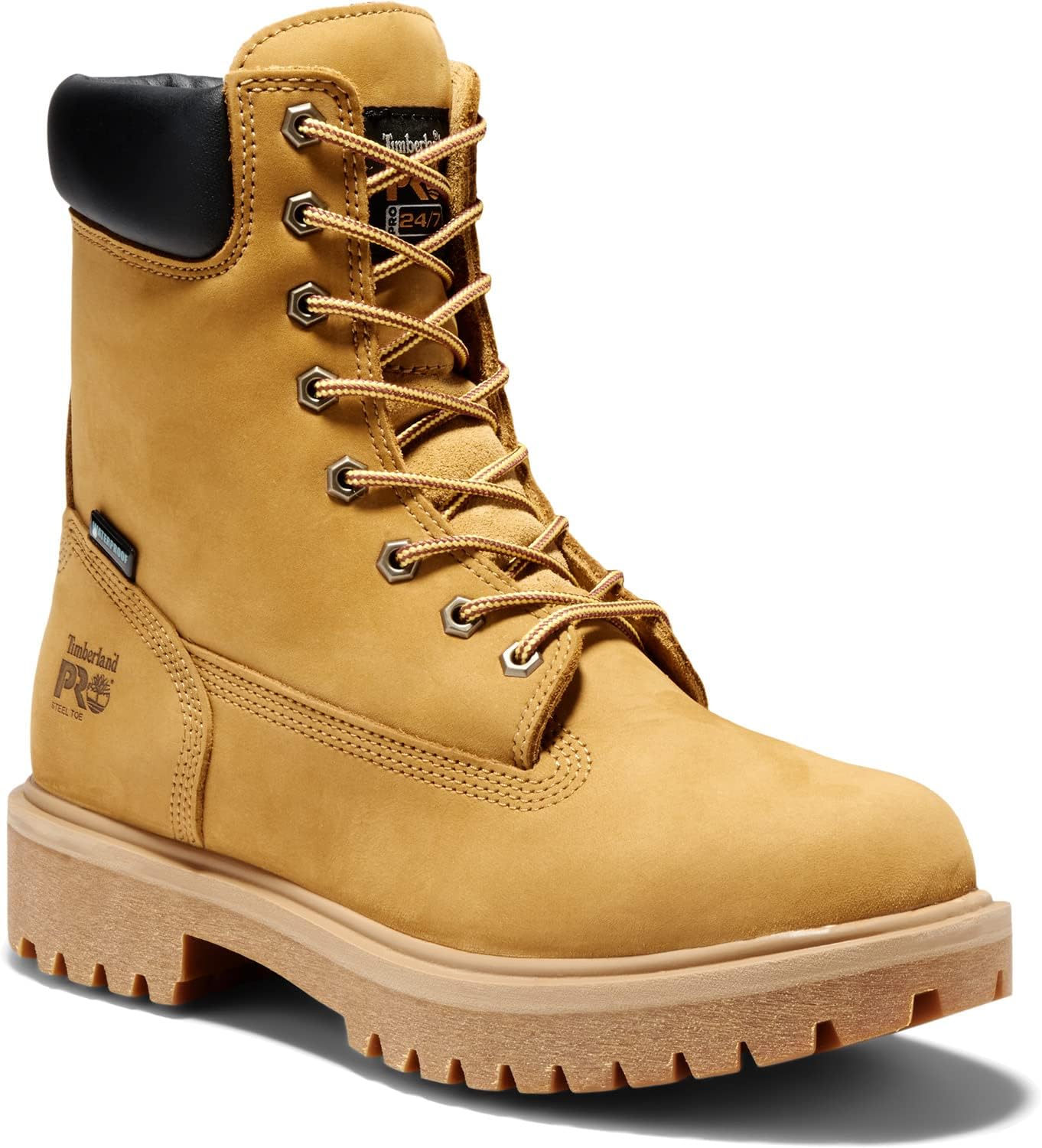 Timberland PRO мужские промышленные рабочие ботинки с прямым креплением, 8 дюймов, стальной защитный носок, утепленные, водонепроницаемые, Wheat-Original — фото 2