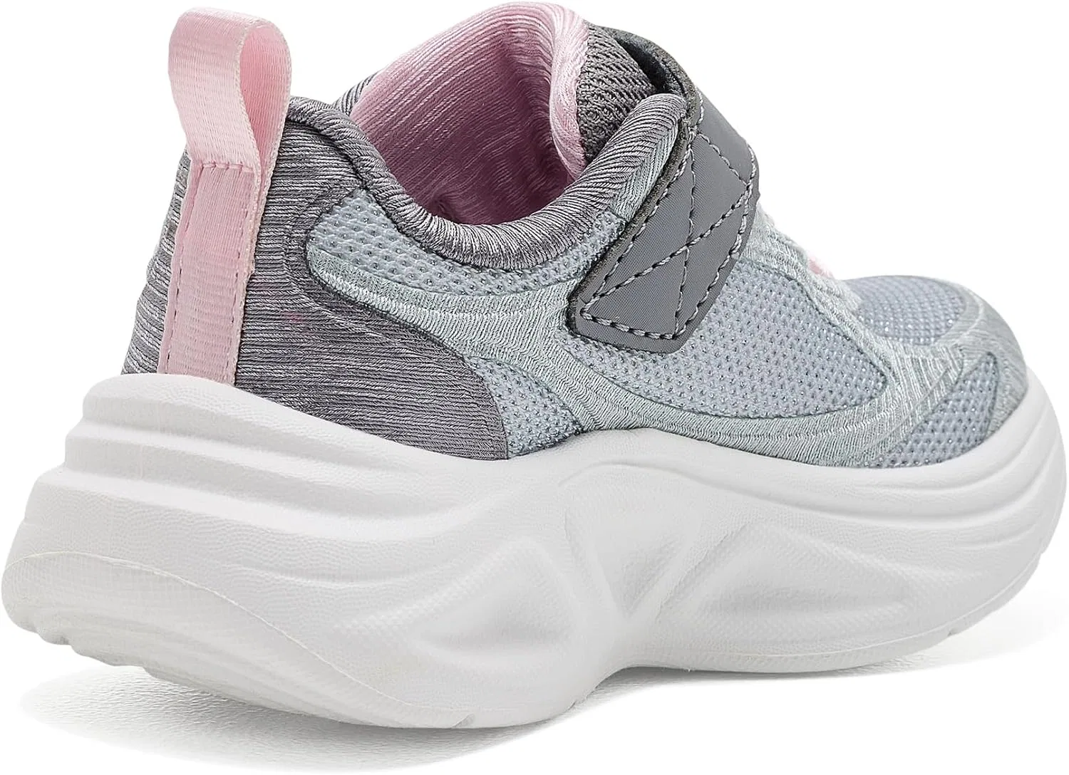 Детские кроссовки для девочек с принтом Sola Glow 2.0 Skechers, Light Gray/Multi — фото 4