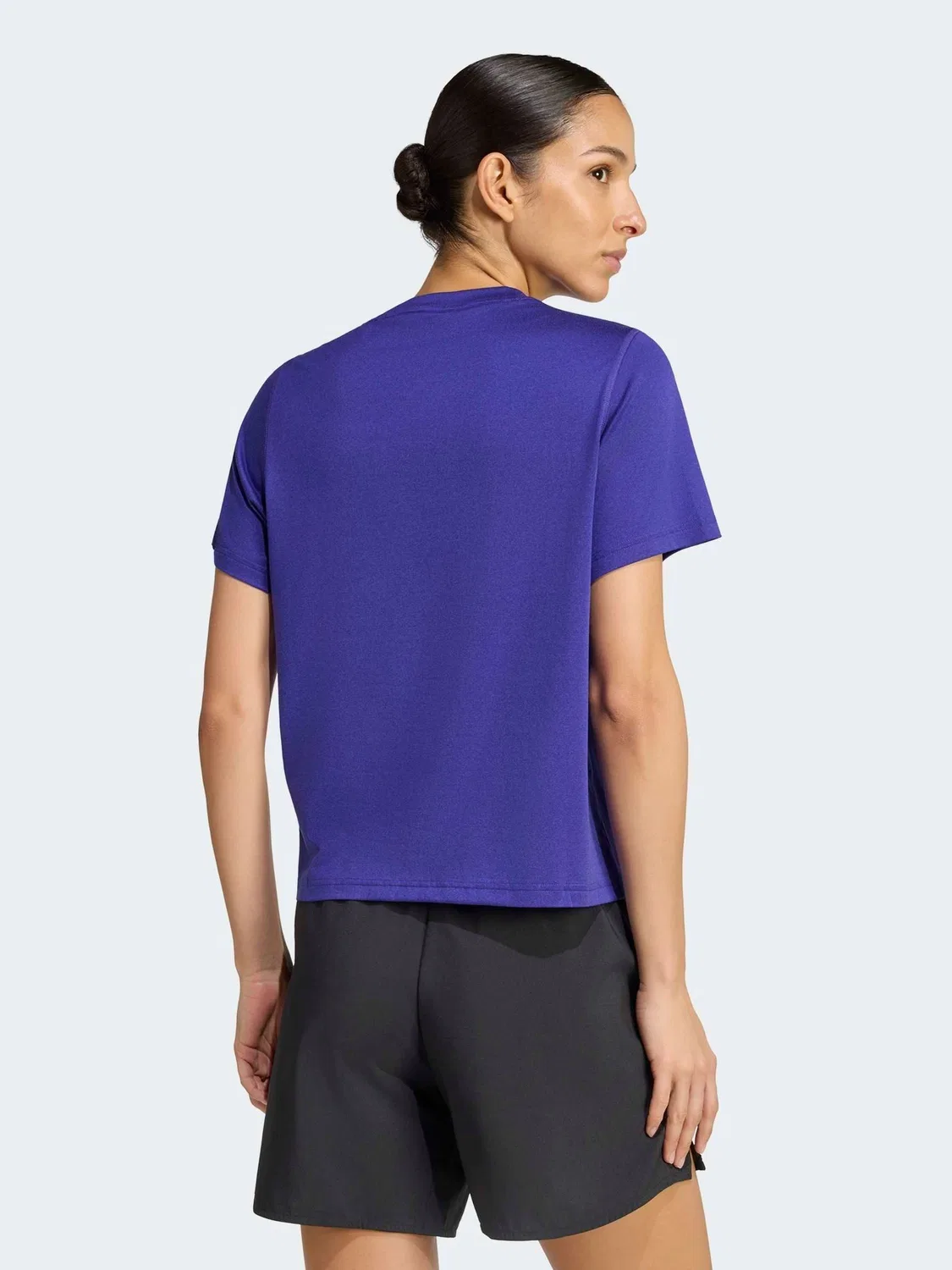 Футболка с круглым вырезом Workout Essentials adidas, темно-фиолетовый — фото 2