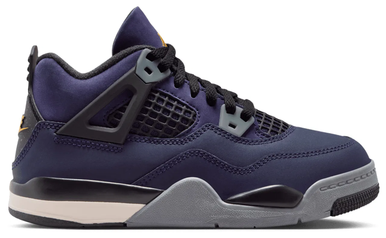 Детские кроссовки для мальчиков Retro 4 Jordan, фиолетовый/черный