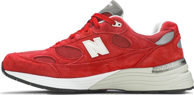 Кроссовки New Balance Kith x 992 Made in USA 'Kithmas Collection - Team Red', красный — фото 4