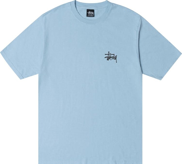 

Футболка Stussy Basic Pigment Dyed Tee 'Sky Blue', синий