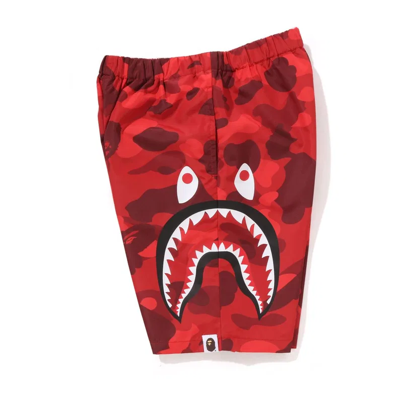 Детские шорты с принтом FW25 Shorts Teenagers A BATHING APE, Red RDX — фото 3
