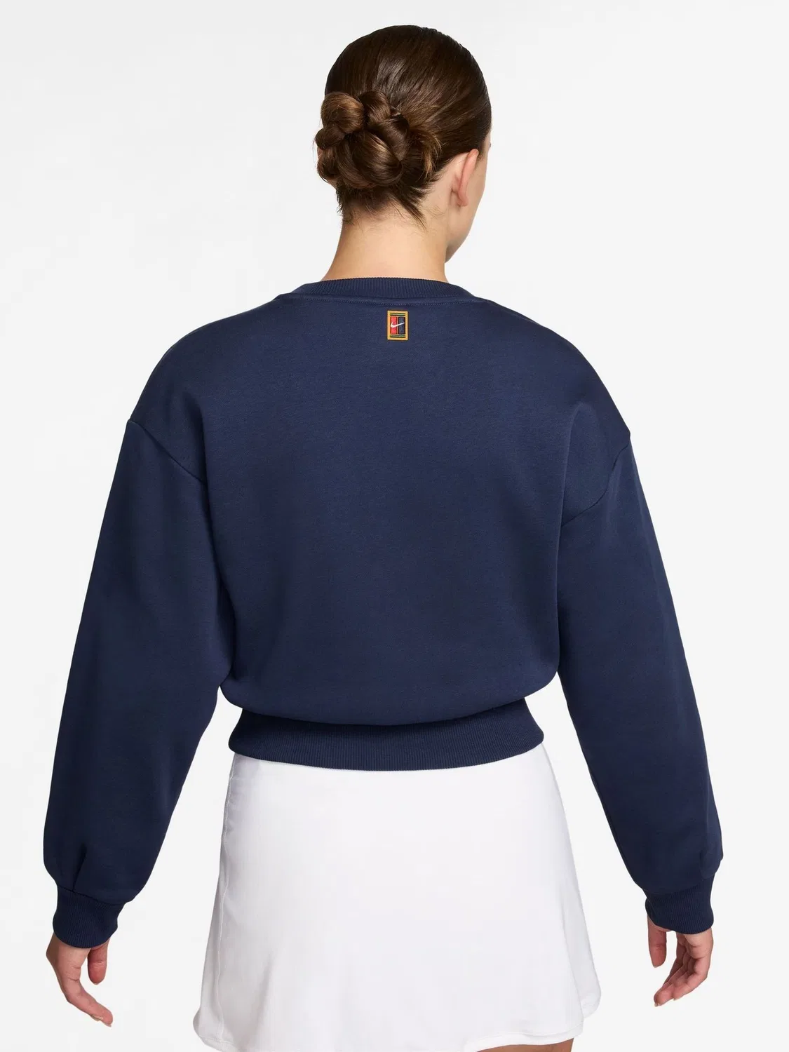Теннисный топ NikeCourt Collection, френч-терри, Midnight Navy — фото 2