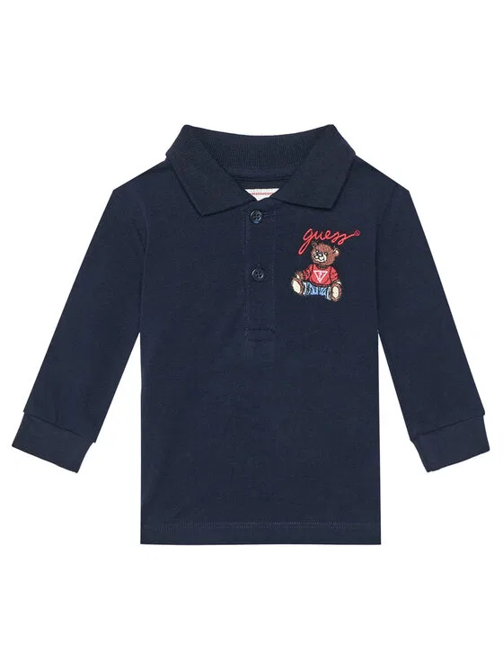 Поло regular fit Guess, темно-синий