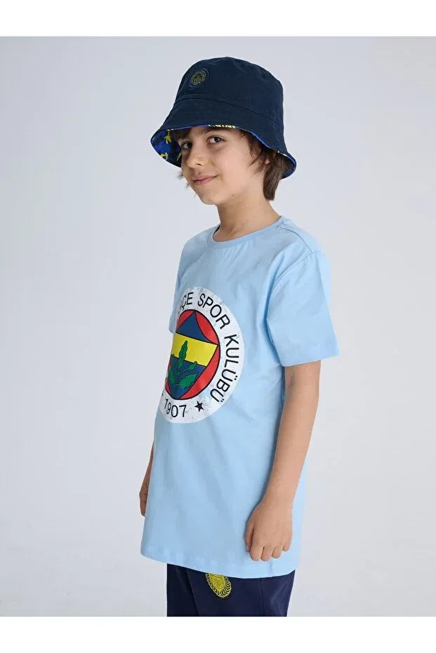 Детская футболка для девочек с принтом Fenerbahçe, Blue Laser-Printed T-Shirt — фото 4