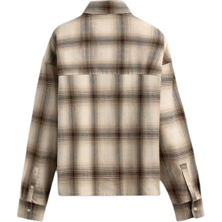 Мужская рубашка с лацканами Light Brown ZARA, Light Brown — фото 3