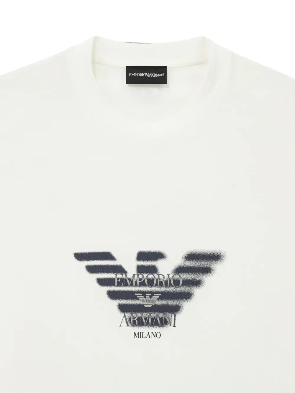 Футболка с логотипом и короткими рукавами Emporio Armani, белый — фото 3