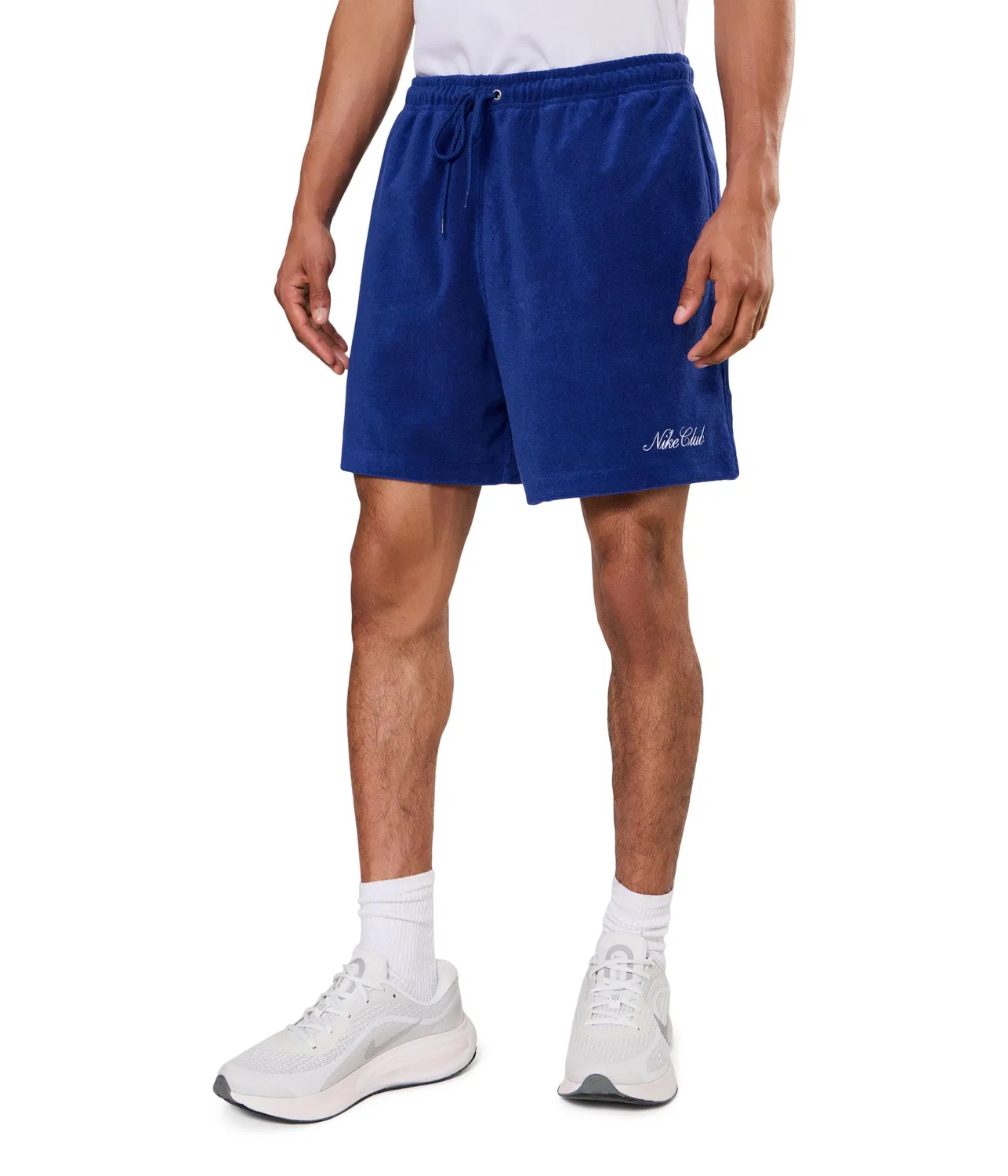 Клубные шорты из французской махровой ткани Nike, Deep Royal Blue/Soft Yellow/Soft Yellow