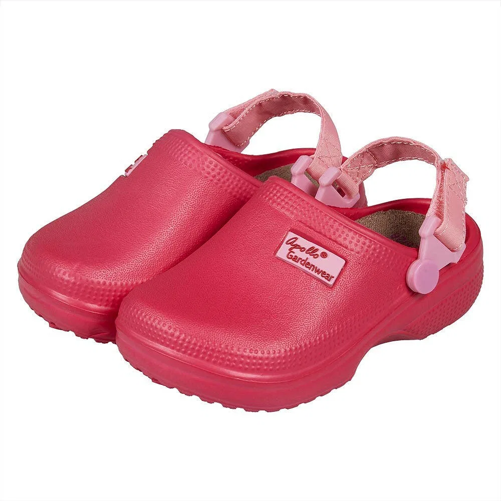 Детские сабо с принтом Gartenclogs Kinder Xq Footwear, Goldrosa