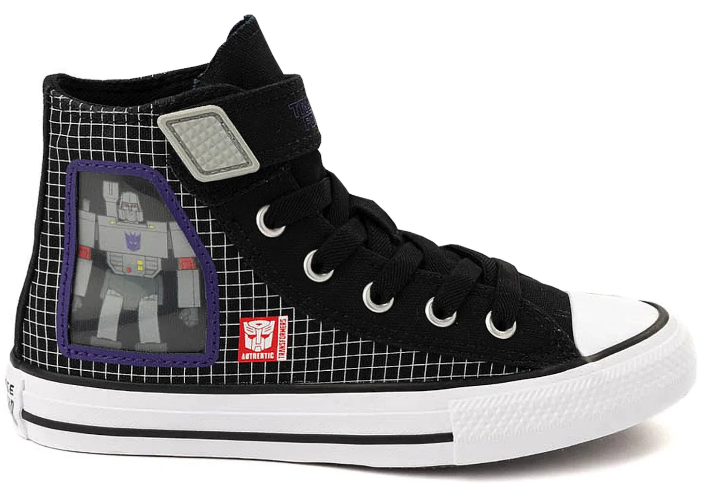 Детские кроссовки на липучках Converse Chuck Taylor All Star EasyOn Hi Transformers Autobots and Decepticons Converse, Black/White/Red